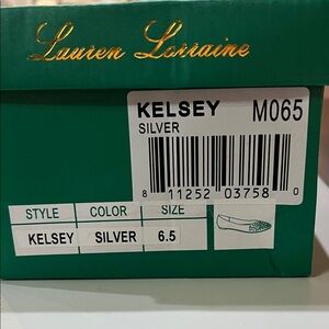 Lauren Lorraine Silver Kelsey Heels